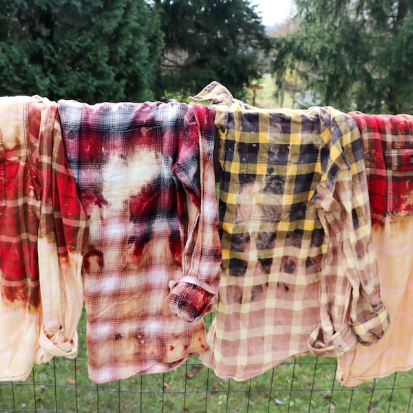 Grunge Flannel - Etsy