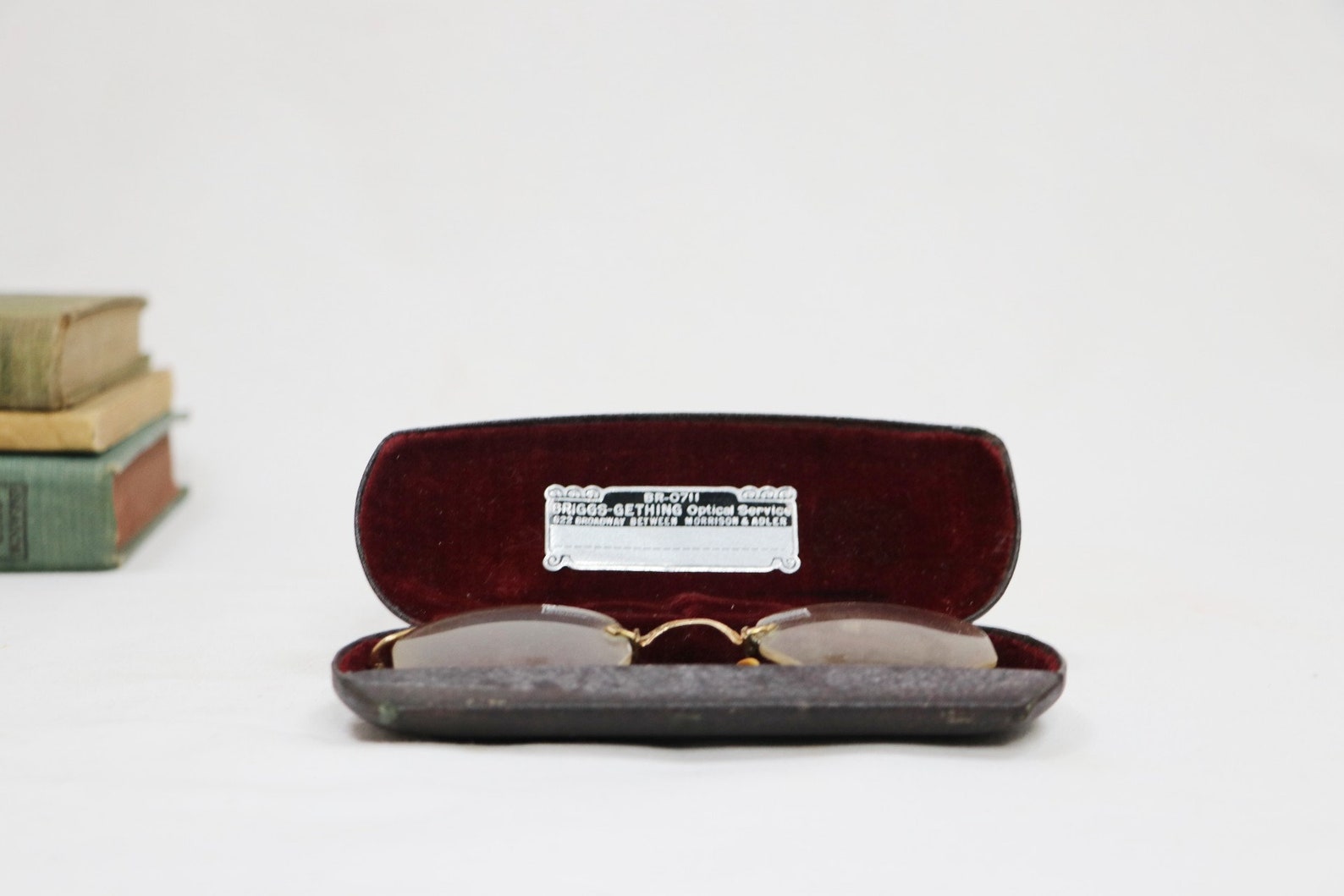 Vintage 1950s Briggsgething Eyeglasses Etched Reading Etsy