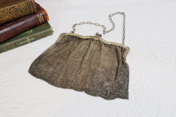 Vintage Davis and Whiting Purse, Metal Chain Link… - image 1