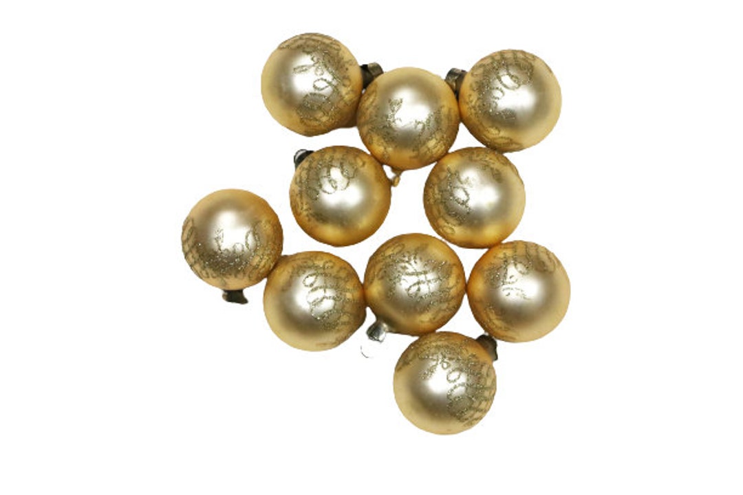 Vintage Christmas Ornaments, Vintage Mica Glitter Ornaments, Vintage