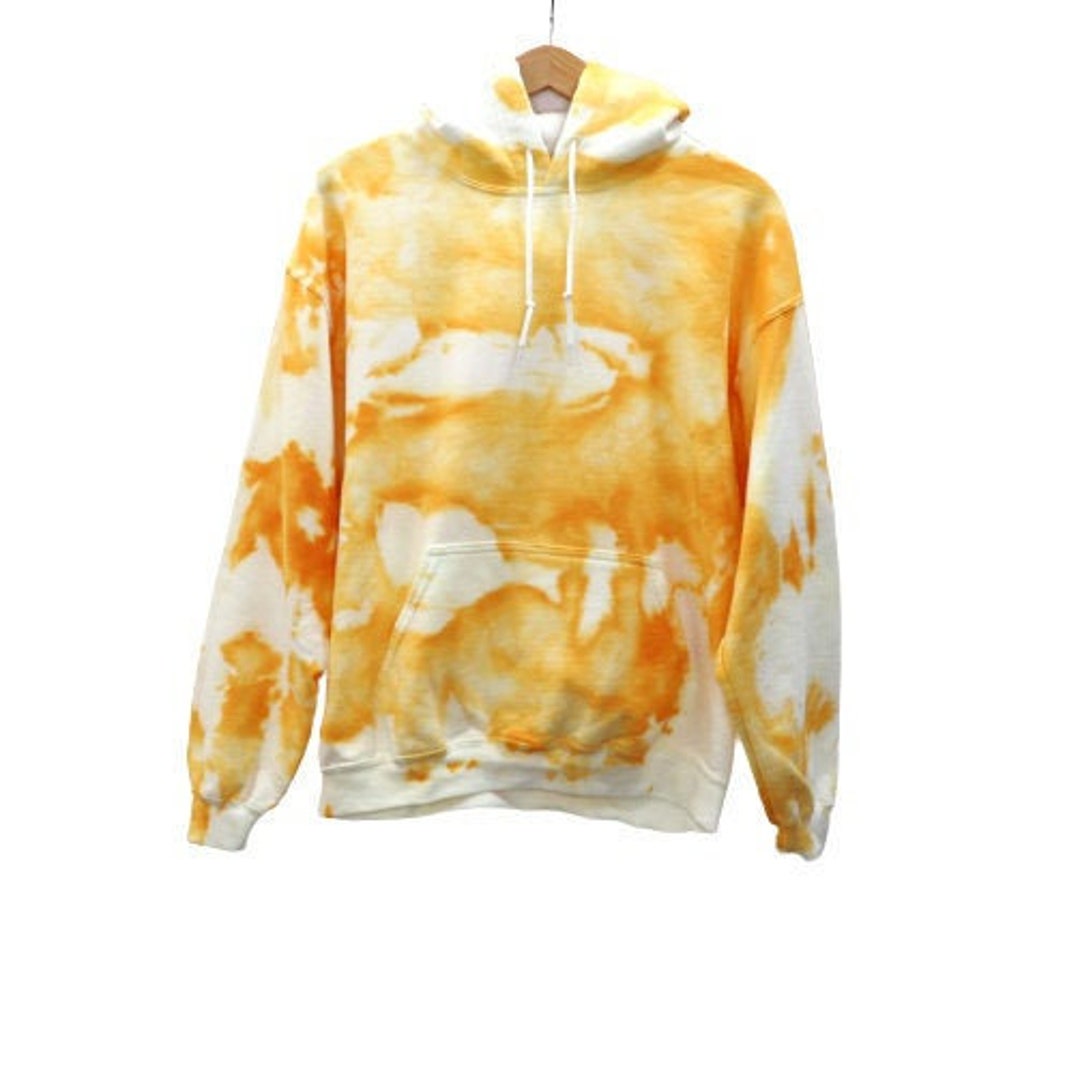 Tie dye yellow hoodie 2025
