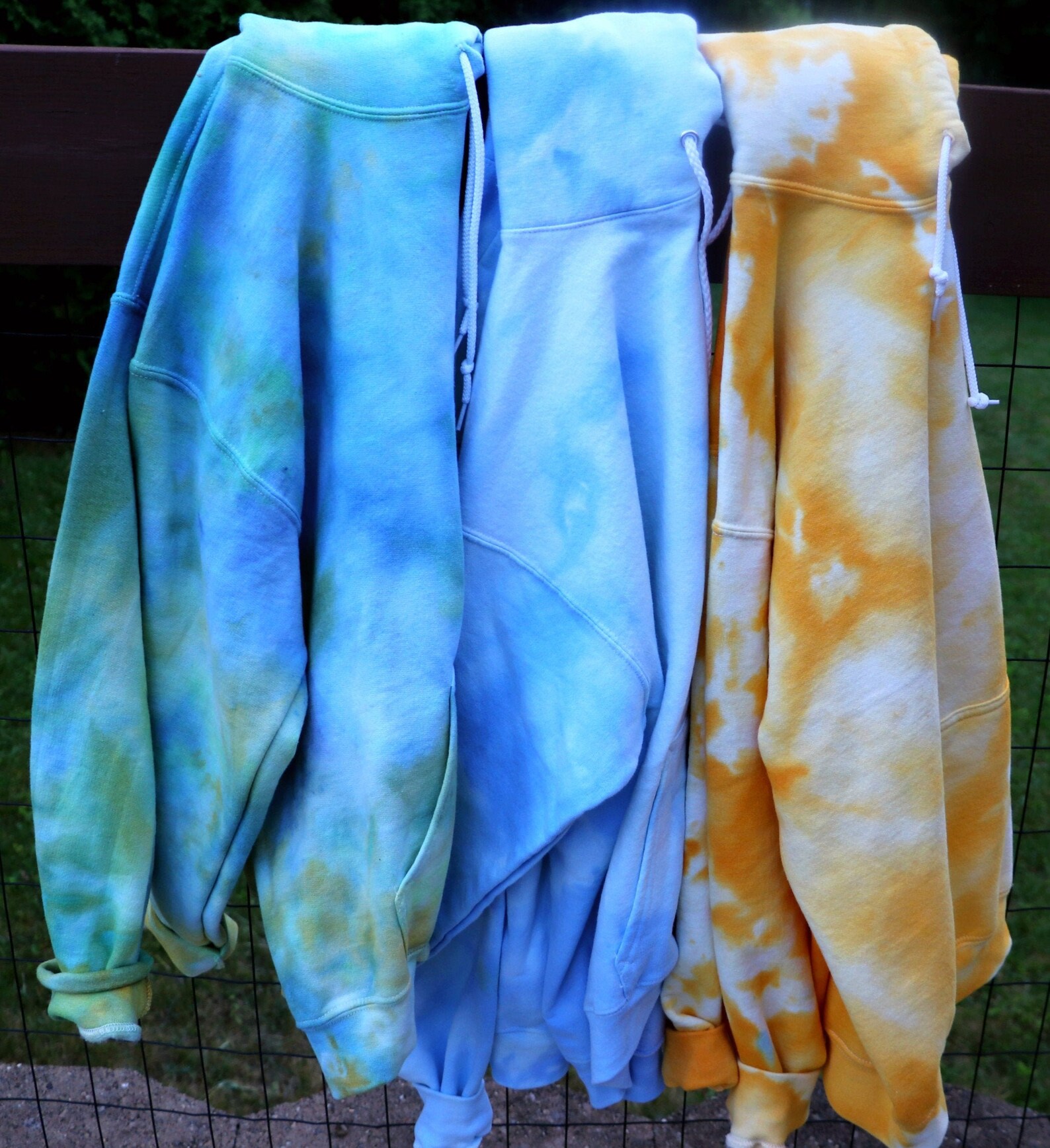 Yellow tie dye sweater Clearance