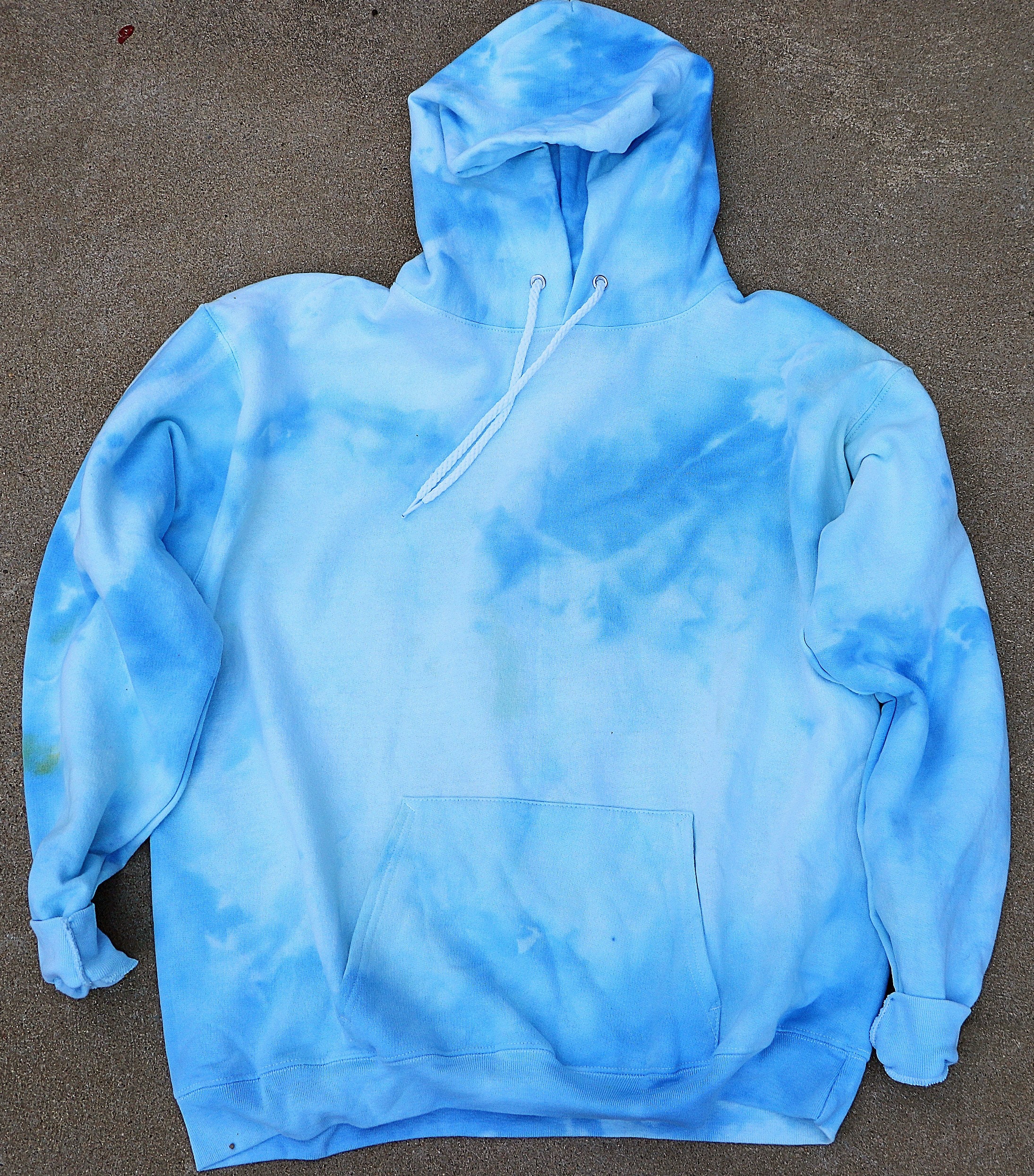 Tie-Dye Blue Hoodie Sweatshirt Tie Dye oversized hoodie | Etsy