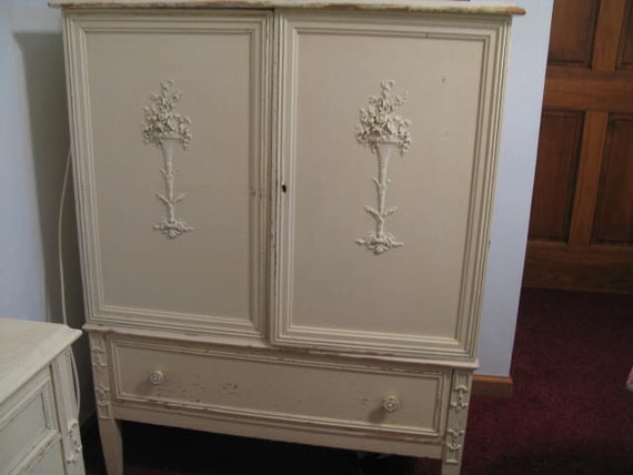 Vintage Sligh Bedroom Set White Dresser Vintage White Etsy