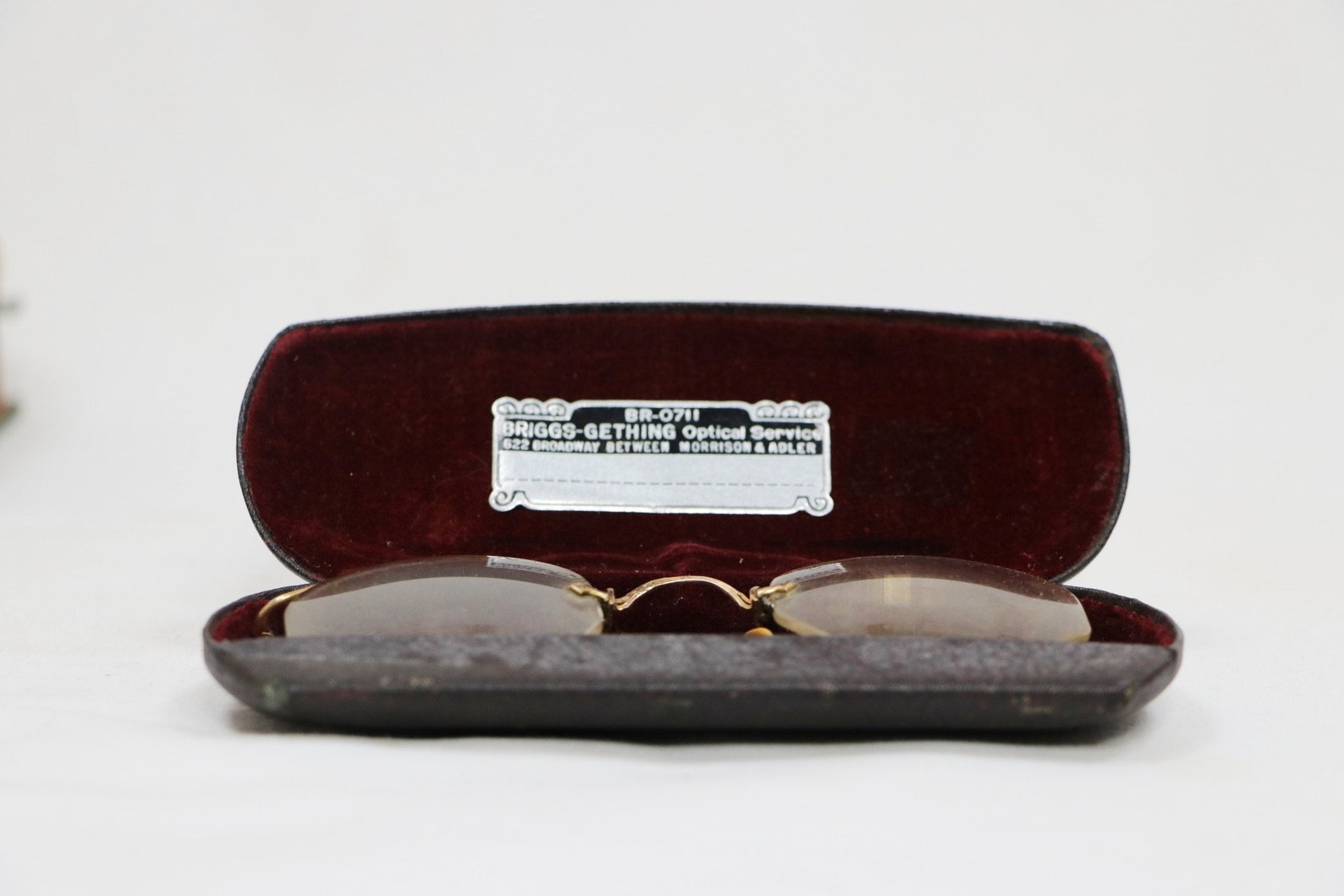 Vintage 1950s Briggsgething Eyeglasses Etched Reading Etsy