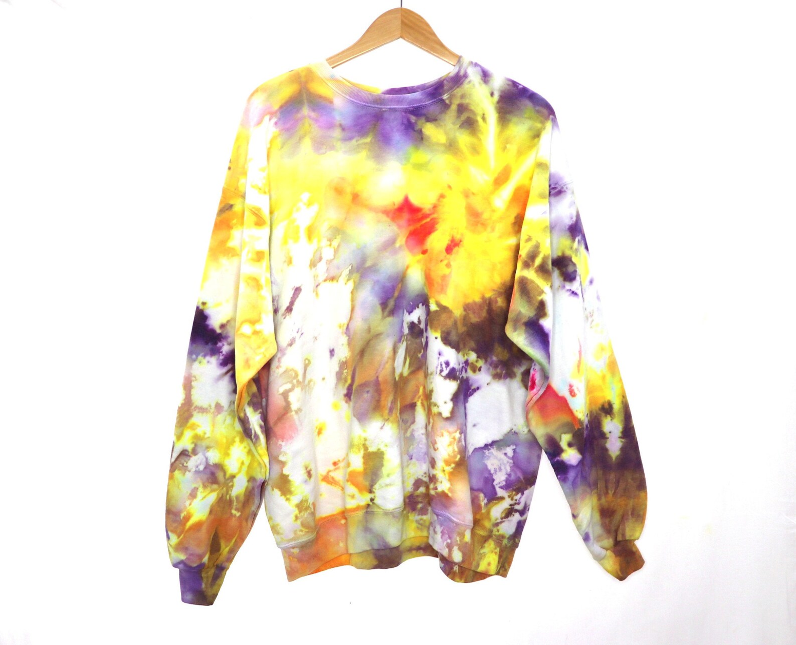 Tie Dye Chillin' Sweater Knit Graphic Pullover