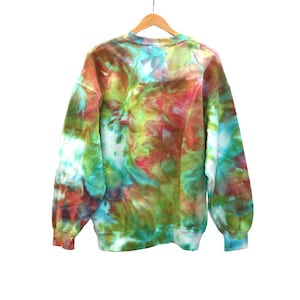 Fleece Cropped Crewneck Lilac Tie Dye