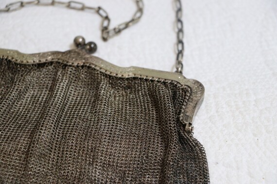 Vintage Davis and Whiting Purse, Metal Chain Link… - image 5