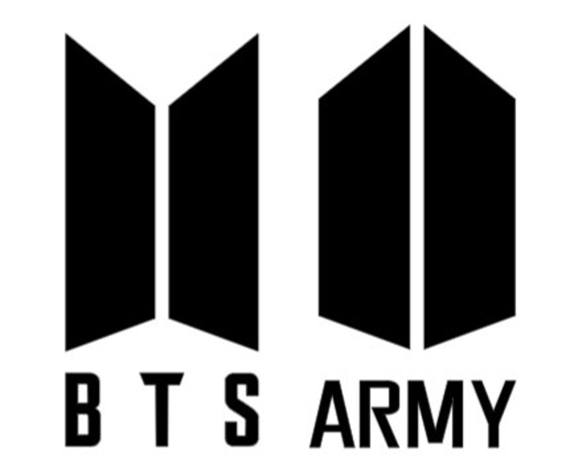 BTS ARMY Iron On Decal DIY Appliques Multiple Sizes | Etsy