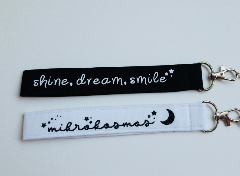 Mikrokosmos, Shine Dream Smile, Light Stick Strap, Key Fob Keychain, BTS Army Inspired Gift, Handmade Keychain, Wristlet 