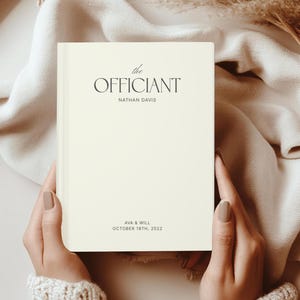 Personalized Wedding Officiant Journal: Elegant Gift for Reverend or Pastor