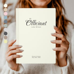 Personalized Wedding Officiant Journal: Elegant Custom Notebook Gift