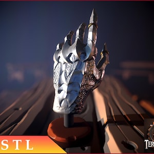 Sauron&#39;s Hand | STL Print File | 3D Printing | Giftful-Ornament | LOTR-Inspired | Jewelery Stand Holder | Jewelery Organizer Display