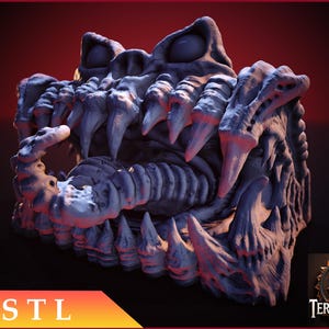 Mimic Book Monster STL File: DnD Tabletop RPG Prop (Digital Printing)