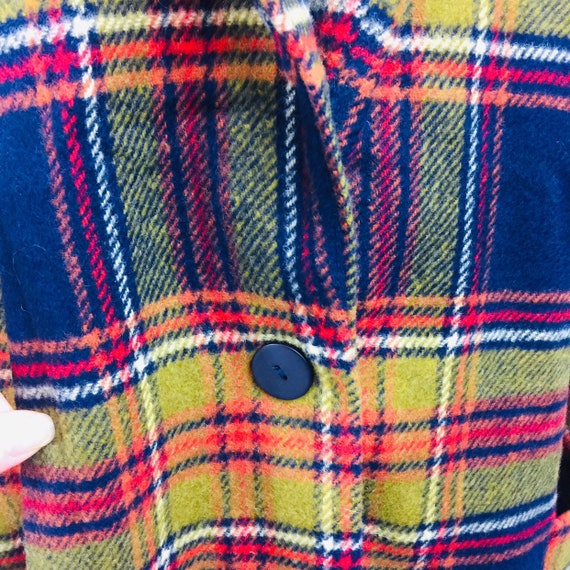 Vintage plaid blazer jacket shacket - image 7