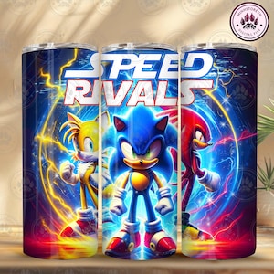 Hedgehog 20Oz Tumbler Wrap Png, Trending Hedgehog Characters, Movie Trio Tumbler, Speedster 20oz Tumbler, Hero Video Game, Instant Download
