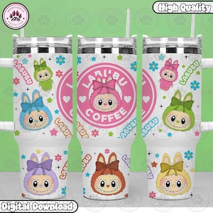 Puppe Charaktere 40 Unzen Becher Geschenk für Freunde, Cartoon Tumbler 40 Unzen, lustige Catoon Tumbler Png, Trending Cartoon Tumbler, Instant Download