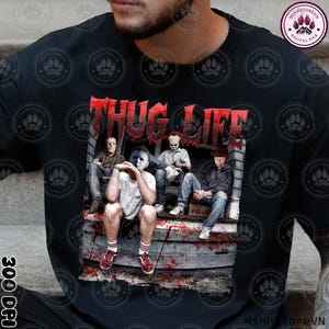 Thug Life Horrorfilm Png, Halloween Shirt Design Png, Tarot Karte Halloween Png, Scary Halloween Png, Horror Freund Png, Instant Download