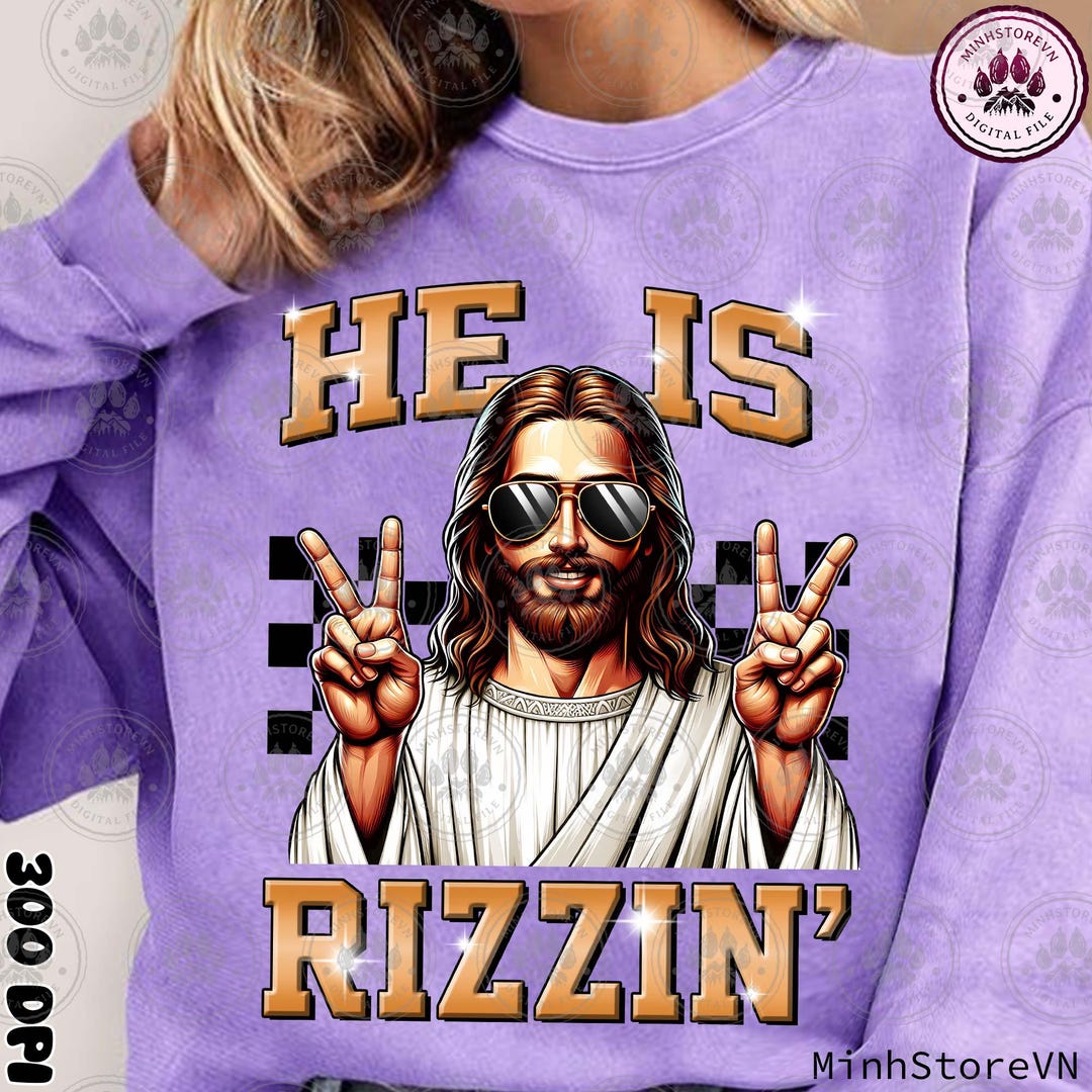 Jesus Easter Memes Png, He is Rizzin Png, Funny Easter Jesus Meme Png ...