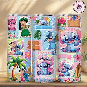 Blue Monster Character 20 OZ Tumbler Wrap Design, Blue Cartoon  Skinny Straight Wrap, Kids Cartoon 20 OZ Tumbler Wrap,  Instant Download