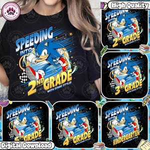 Cartoon Grade Shirt For Boys Png Bundle, Gift for First Grader, 1st Grade Shirt Design Png, Back to School , Cartoon Movie, Instant Download