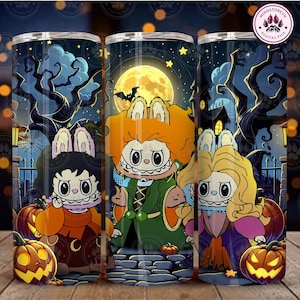 Funny Cartoon Character Tumbler Design Png, Monster Doll Halloween Tumbler, Halloween Witches Movie 20oz Skinny Tumbler, Instant Download