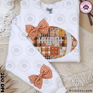 Retro Football Coquette Game Day Png, Preppy Floral Football Shirt, Girly Autumn Png, Football Mom Png, Touchdown Season, Instant Download