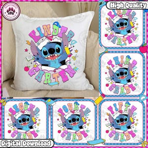 Cartoon Back To School Png, Cartoon Grade Bundle Png, Blue Monster School Png, Gift For Kid School Png, Bruh We Back Png, Instant Download