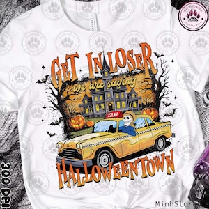 Get in Loser, Vintage Halloween png, Fall png, Halloween png, Spooky Season png, Halloween pumpkin png, Retro Halloween, Instant Download