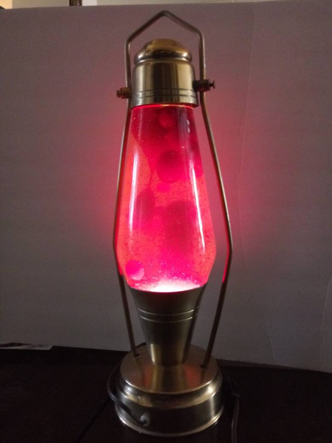 1970 Vintage Coach Lantern Lava Lamp with Brass and It works Etsy