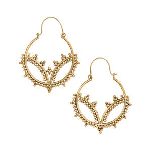 Gold Disc Earrings,Geometric Gold hoops,Minimalist Modern jewelry,large gold earrings,18K Gold plated Jewelry by Taneesi