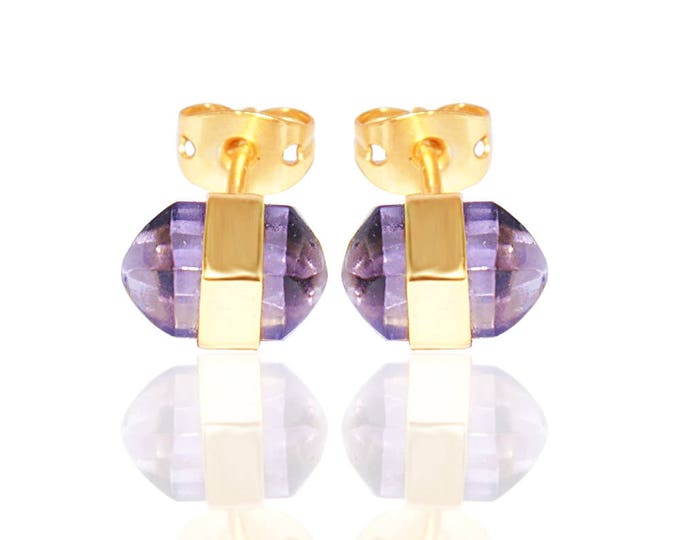 Featured listing image: Amethyst " SPEAR " Earrings