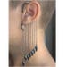 Spike EAR CUFF-Bohemian Ear cuffs,Black gunmetal Ear Jackets,Ear climbers-Boho-chic earring,minimalist,modern earrings,Long ear cuffs 