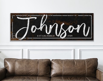 FAMILY NAME Metal Sign Personalized Backyard Grill Pool Patio Deck Front Entrance Decor Custom Modern Farmhouse Wall Art