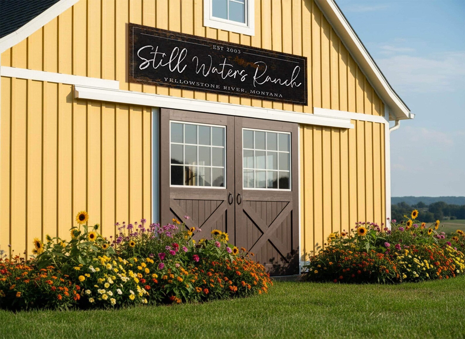 Large Metal Signs, Custom Barn Sign, Rustic Ranch Sign, Family Name ...