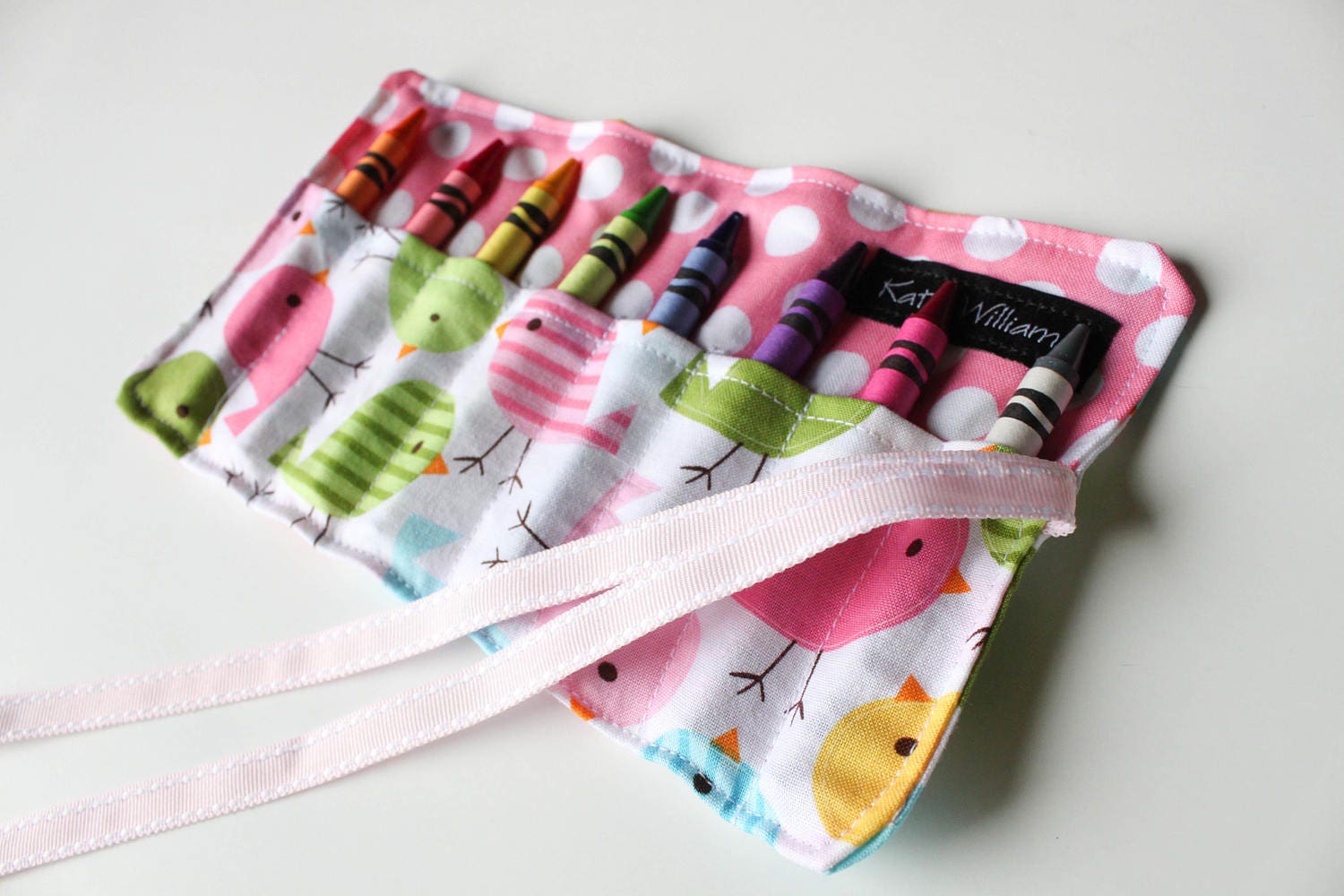 Kid Easter Basket GiftCrayon RollGirl Crayon Etsy