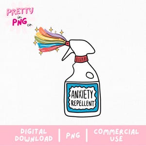 Anxiety Repellent PNG | Trendy PNG | Popular PNG | Anxiety Png | Mental Health Png | Snarky Humor Png | Funny Self Care Png | Sticker Design