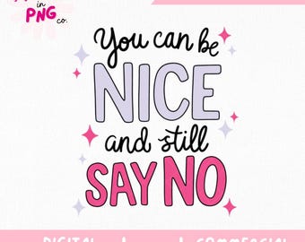 Boundaries Quote PNG: Feminist Affirmation Sticker Design (Digital Download