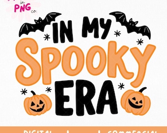 In My Spooky Era PNG | Cute Trendy Halloween PNG | Popular Spooky Season Png | Viral Halloween Sticker Design | Cute Commercial Use PNG |