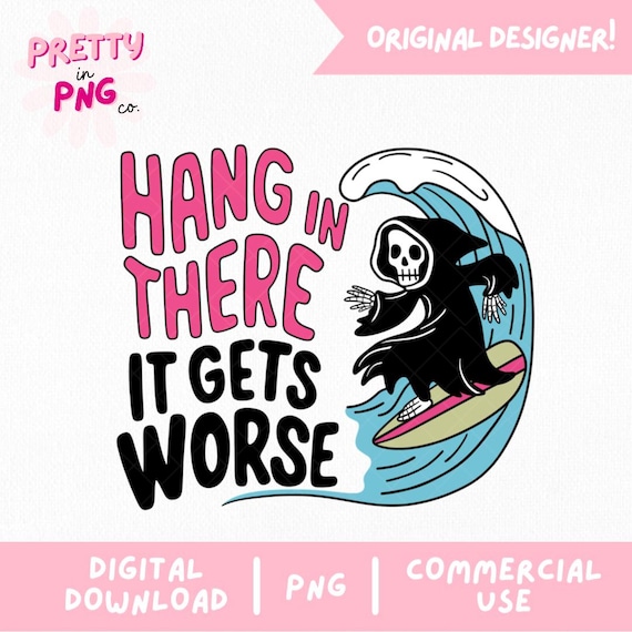 Funny Grim Reaper PNG: Sarcastic Sticker Design (Digital Download)