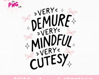 Demure Mindful Cutesy PNG : modèle tendance fille douce (téléchargement numérique)