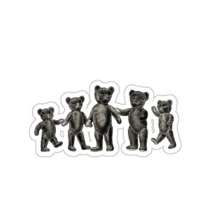 Whimsical Victorian Ephemera Kiss-Cut Stickers, Nature Inspired Fairy Tale Creatures, Woodland Animals, Teddy Bear Stickers