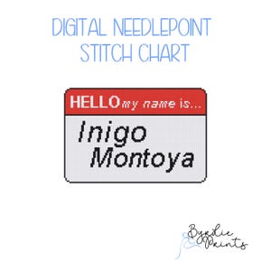 This Is My Happy Place Needlepoint| Cute pastel plaid Needlepoint Pattern | Digital Download | Cute Stitch Chart | 18 mesh chart
