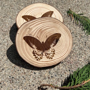 Butterfly Coasters-Engraved Wood Coasters