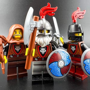 LEGO Minifigures - Castle Wolfpack Viking Knights - 100% Genuine Lego - Castle accessories Includes everything seen! - Ships Fast!
