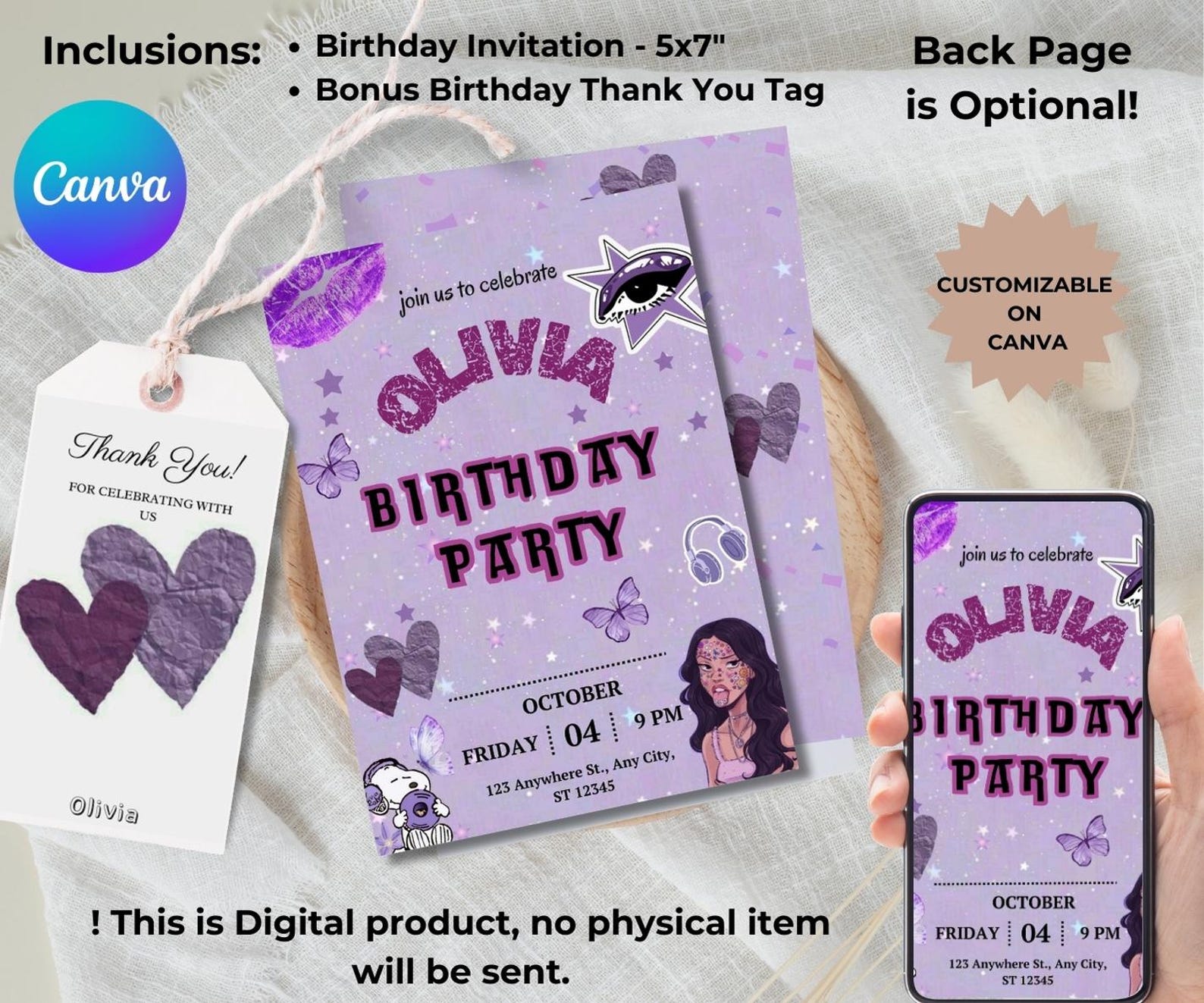 editable-olivia-rodrigo-birthday-invitation-olivia-party-decorations