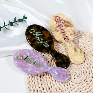 Custom Name Hair Brush, Personalized Hair Comb,Custom Hair Accessories,Custom Name Hair Comb,Hair Claw Clip,Wedding Bridesmaid Accessories