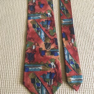 Ermemegildo Zegna silk necktie tie Italy