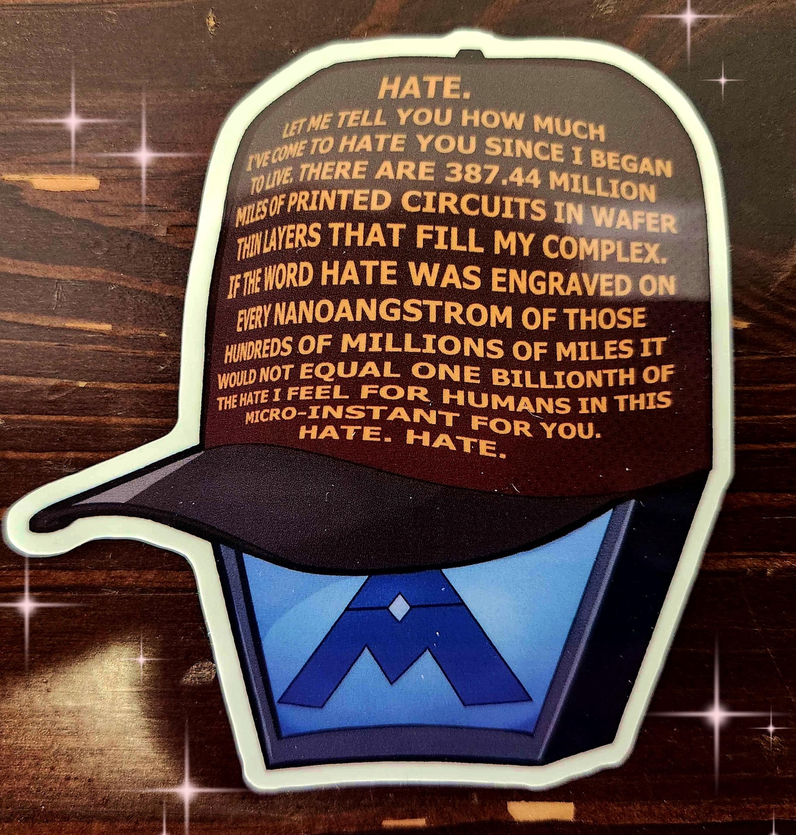 I Have No Mouth and I Must Scream - AM 3 Inch Vinyl Sticker - Etsy