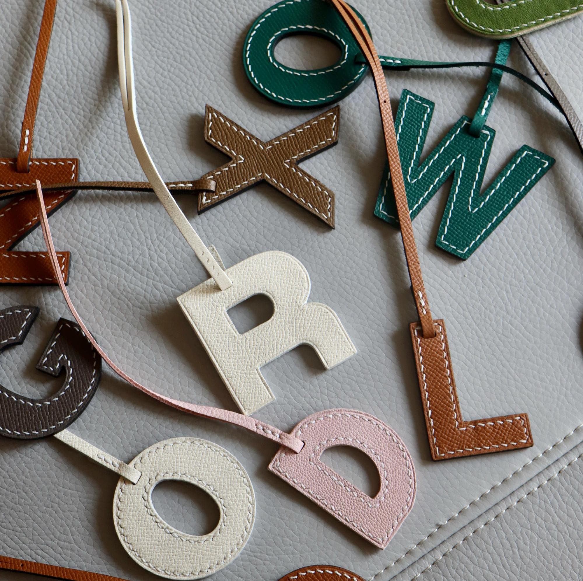 Lettering Applique Multi-Pocket Backpack / Coin Purse / Bag Charm / Set